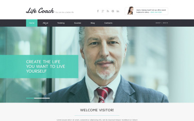 Шаблон Шаблон адаптивного  Life Coach  