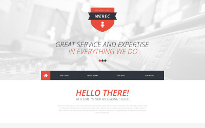Шаблон  шаблон сайта студии звукозаписи  