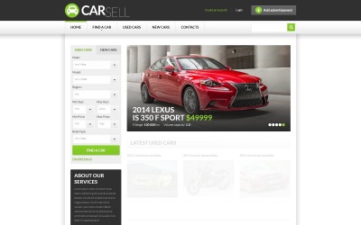 Шаблон  шаблон сайта автосалона  
