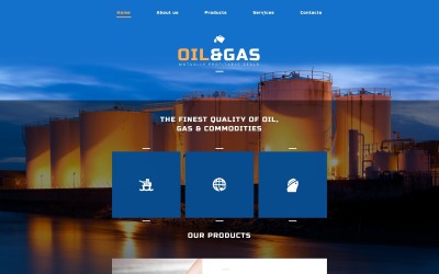 Шаблон Шаблон сайта нефтегазовой компании  
