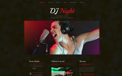 Шаблон Шаблон сайта DJ Superstar  