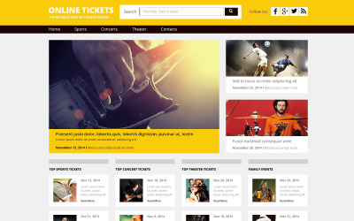 Шаблон Шаблон  Tickets Online  