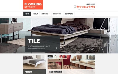 Шаблон Шаблон адаптивного  Flooring  