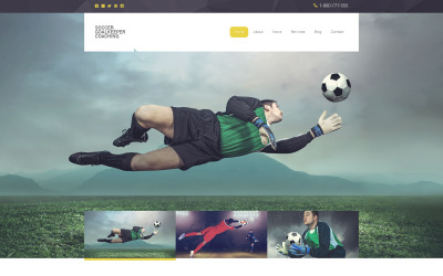 Шаблон Шаблон адаптивного  Football  