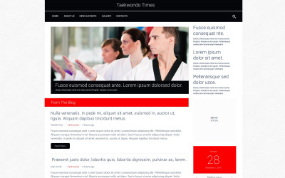 Шаблон Шаблон сайта боевых искусств  