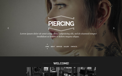 Шаблон  шаблон  Piercing Shop  