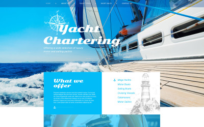 Шаблон  шаблон  Yachting  