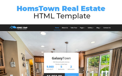 Шаблон Шаблон сайта недвижимости HomsTown 