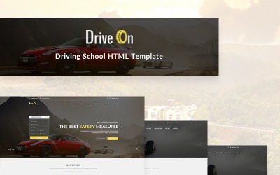 Шаблон DriveOn - шаблон сайта автошколы  