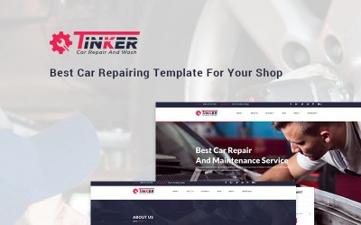 Шаблон Tinker - лучший шаблон сайта по ремонту автомобилей  