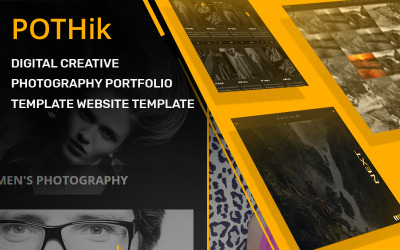 Шаблон Pothik - шаблон  портфолио цифровой творческой фотографии 